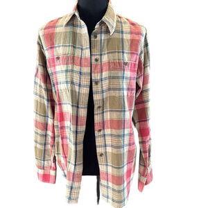 Ralph Lauren Lauren Jean Plaid Button Down Shirt Small